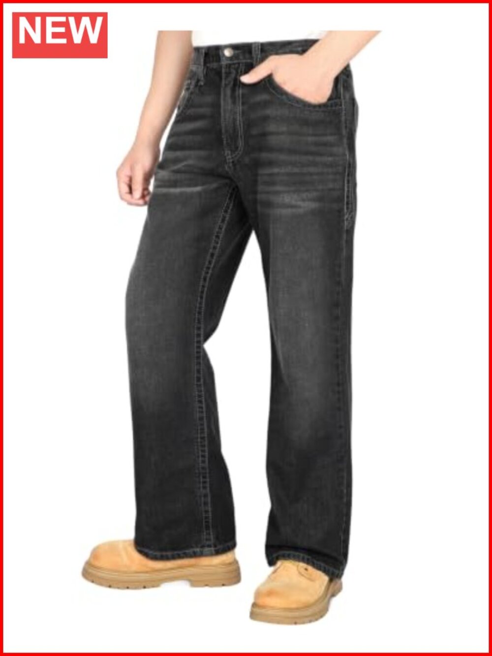 FR Relaxed Fit Boot Cut Jeans Midweight Denim Work Utility
